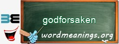 WordMeaning blackboard for godforsaken